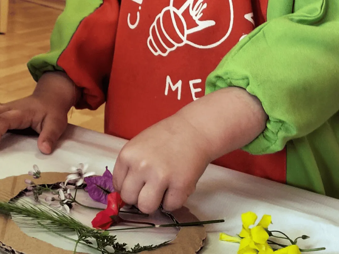 Niño flores